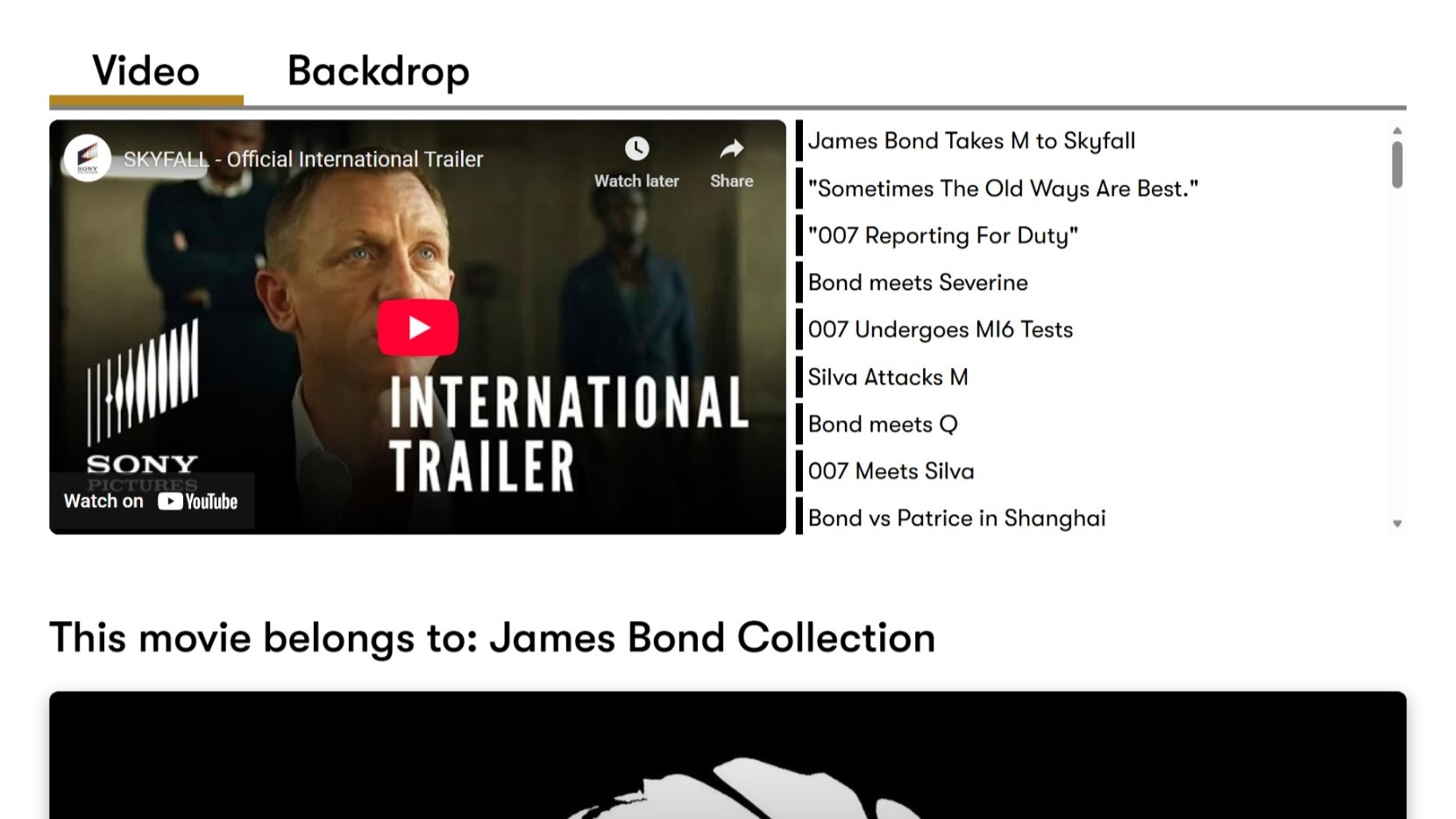 Trailer and media integration interface